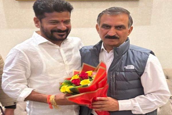 Sukhvinder Sukhu and Revanth Reddy himachal news