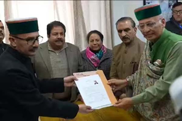 Abhishek Manu Singhvi filed nomination for Himachal Rajya Sabha Election.